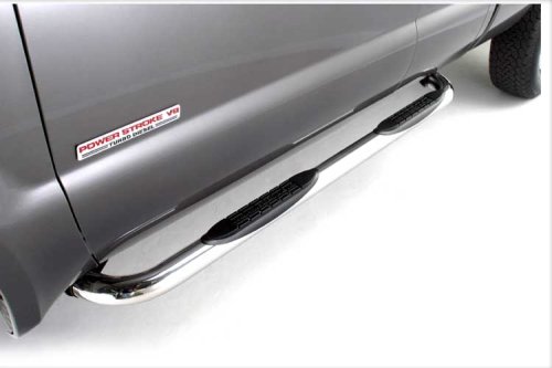 ICI Premium Series Side Step Cab Length Nerf Bars Polished Stainless Steel Jeep Wrangler 2005 to 2006 Unlimited