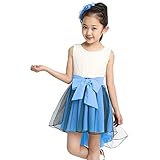 MIOIM 子供 ワンピース 燕尾 服 ドレス スカート 蝶結び かわいい ベビー ガールズ 発表会 結婚式 入園式 演奏会　パーティー