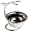 Truefitt & Hill Curved Brush and Razor Stand with Bowl, Chrome