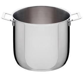 A di Alessi Pots&Pans Stockpot, Stainless Steel, 24 cm (AJM100/24)