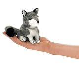Mini Timber Wolf Finger Puppet