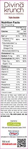 Divina Krunch Granola - 14 Ounce Boxes - Pack of 3 (Triple Chocolate)