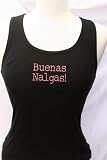Embroidered Beater Style Tank Top Buenas Nalgas