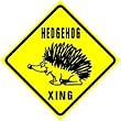 HEDGEHOG CROSSING pet rodent zoo NEW sign