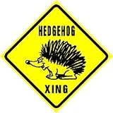 HEDGEHOG CROSSING pet rodent zoo NEW sign
