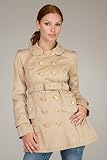 Juicy Couture - Juicy Couture Camel Skirted Trench