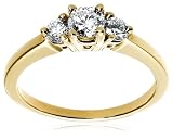 14k White or Yellow Gold 3-Stone Round Diamond Ring (3/4 cttw, J-K Color, I2-I3 Clarity)