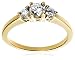 14k White or Yellow Gold 3-Stone Round Diamond Ring (3/4 cttw, J-K Color, I2-I3 Clarity)