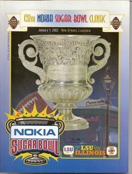 Nokia Sugar Bowl LSU vs Illinois Official Program - 2002