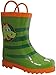 Puddle Play Kids Boys' Dinosaurs Printed Waterproof Easy-On Rubber Rain Boots (Toddler/Little Kids)