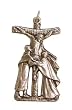 Small Crucifix - Pendant - 1 and 3/4in. Height - IMPORTED FROM ITALY