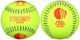1 Dozen USSSA Trump Classic Plus 12" Softballs - 52cor/.275 Compression (AK-EZ-CP-Y) 12 Balls