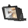 150W Black Aluminium IP44 Outdoor Garden Wall Light Floodlight
