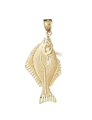CleverEves 14K Gold Pendant Halibut 5.5 - Gram(s)