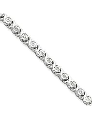 XOXO Diamond Tennis Bracelet in Sterling Silver - 7 inch