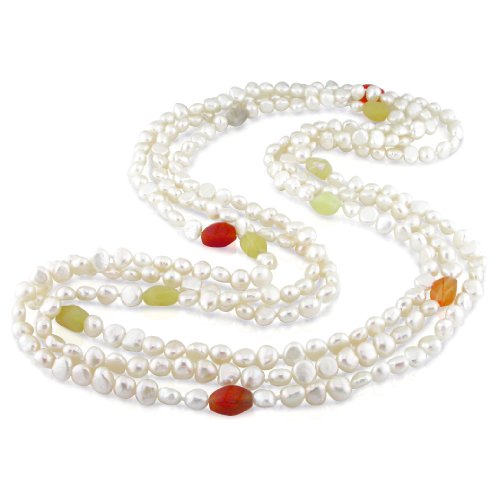 7 mm White Pearl Necklace 80