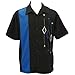 Retro Bowling Shirt -- Blue Diamond