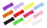 HipGirl 12pc Set Baby Girl Interchangable 2" Lace Headbands (Bows Not Included)