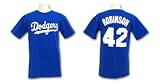 Brooklyn Dodgers Jackie Robinson Cooperstown Player Name & Number T-Shirt