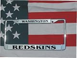 Washington Redskins Chrome Laser Engraved License Plate Frame NFL