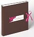 Produkt-Bild: Walther UH-133 Hochzeitsalbum Orchidee, braun, mit Ausstanzung, Schleifenbindung in Geschenkbox, 28 x 30,5 cm, 40 wei&szlig;e Seiten