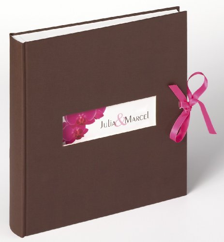 Walther UH-133 Hochzeitsalbum Orchidee, braun, mit Ausstanzung, Schleifenbindung in Gesche Preisvergleich