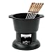 Chasseur Cast Iron Classic Fondue Set Matt Black