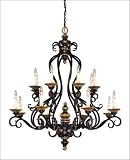 LAMPS BEAUTIFUL Classic Traditional Longwood Sixteen Light Chandelier by Savoy House--Excellent customer service--see our feedback.