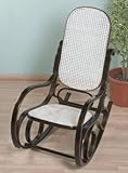 Home-X Classic Bentwood Rocker. Bentwood Rocking Chair. (Dark Walnut)