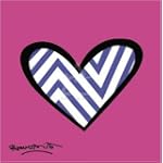 Zig Zag Love art print 20x20 cm by Romero Britto