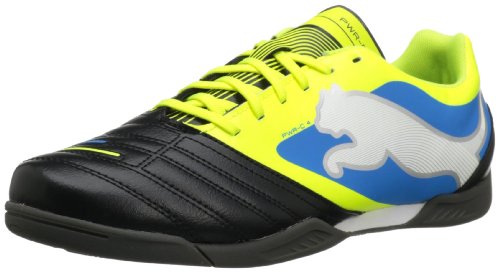 PUMA Men's Powercat 4 IT Soccer Cleat,Black/Fluorescent Yellow,10 D US On Sale