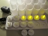 Theluckleds rechargeable led tea light candle - set of 12 (No batteries necessary)