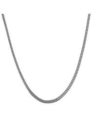 14 Karat White Gold 2-mm Hollow Square Snake Chain (18 Inch)