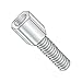 3/16" (AF) Hex Jack Screws / 4-40 x 5/16" / Steel/Zinc / 3/16" Across The Flats of The Head (Carton: 2,000 pcs)