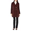 Mossimo&reg; Black Women's Wool Drape Collar Jacket - Red Mutlicolor