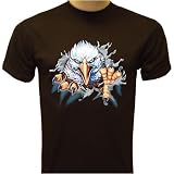 Shredding Eagle Biker T-shirt, Chopper T-shirts, Motorcycle T-shirts