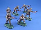 New Britains Super Deetail Toy Soldiers WWII British Infantry 54mm Collectible Figures Set of 6