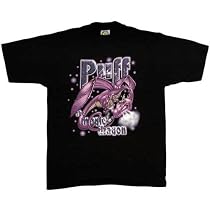 Puff The Magic Dragon - Black T-Shirt