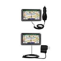 Essential Kit for the Garmin Nuvi 760 760T includes a Car and Wall Charger - uses Gomadic TipExchange Technology