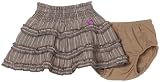 Roxy Teenie Wahine Sticks N Stones Scooter Skirt, Grey Stripe, 12 Months