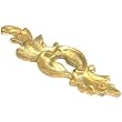 Ornamental Escutcheon Key Hole Plate Cover Clock Part