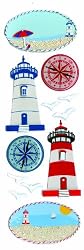 Martha Stewart Crafts Stickers, Lighthouse and Compass