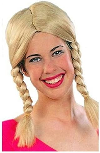 Popcandy Blonde Braided Pigtail Wig