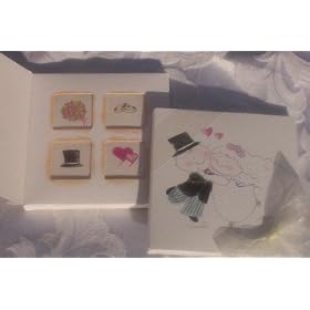 Chocolate Card Wedding Favors - Dancing Couple
