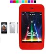 Apple Ipod touch 16GB 32GB 64GB 3rd generation 2nd generation New Ipod Touch silicone skin + Screen Protector (11 colors available) (Red)