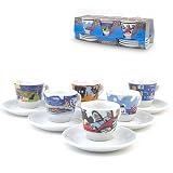 Nuova Point Genova White Italian Cities 6-piece Espresso Cup & Saucer Set - Nuova Point NPGEI