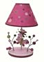 Lambs & Ivy Raspberry Swirl Lamp w/Shade