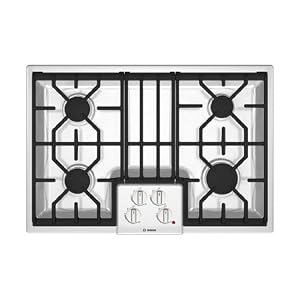 Bosch : NGM5024UC 30in 4 Burner Gas Cooktop - White by Bosch