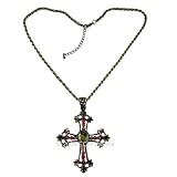 Celtic Cross Necklace Citrine-crystals
