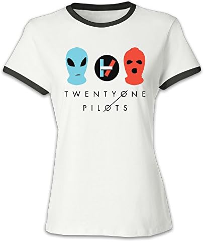 Twenty One Pilots Skull Girls Baseball Shirts Black
